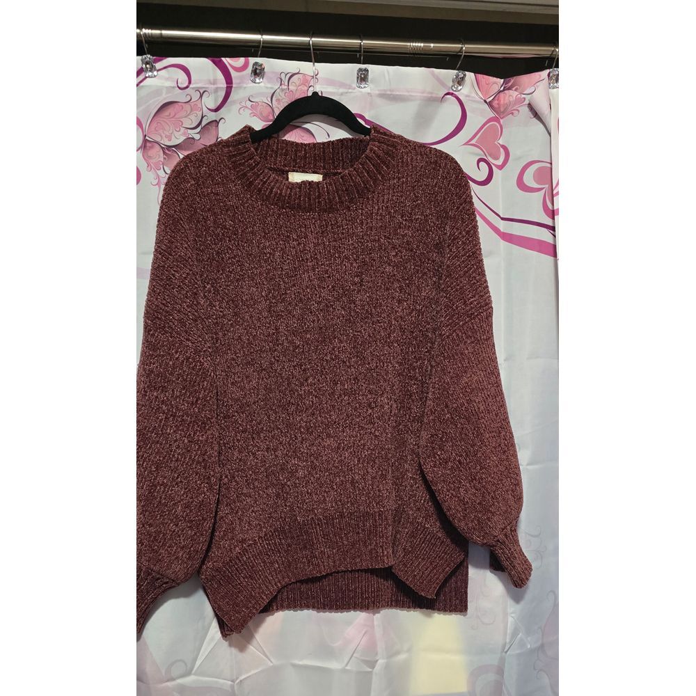 Altar'd State Womens Medium Burgendy Sweater
